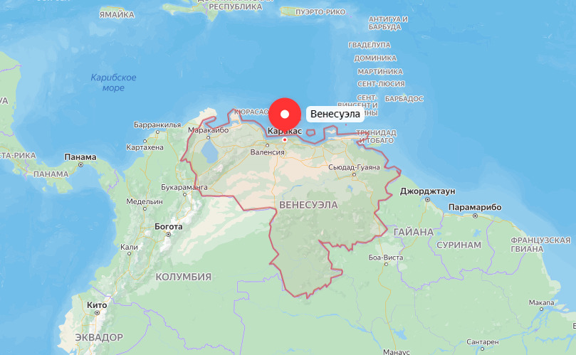 Венесуэла - список всех больших городов по количеству населения